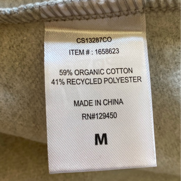 ECOTHREADS 🩶GRAY🩶 FLEECE CARDIGAN OPEN FRONT SIZE MEDIUM 🌟NWT🌟 - Picture 12 of 15